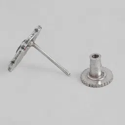 AITIHYA Set of 2 Floral Oxidised Studs Earrings image 3