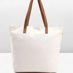 Anouk Self Design Embroidered Oversized Shopper Tote Bag image 5