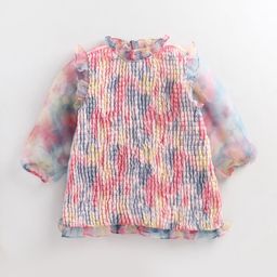 Cherry Crumble Girls Multicolor Smocked Frill Top-picture-25