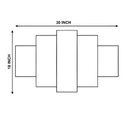 SAF Blue & Beige 5 Pieces Radha Krishna Wood Wall Art image 4