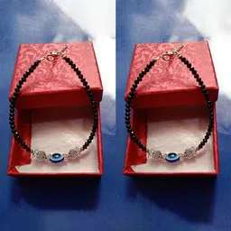 Jyokrish Silver-Plated Artificial Beads Anklet-picture-39