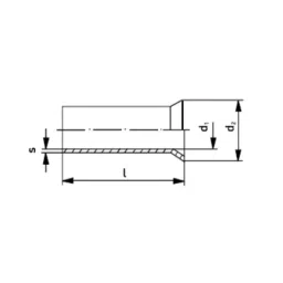 Knipex 97 99 395 Nominal Size 4 sq mm Copper Tinned Non Insulated Wire Ferrule (200 Pcs) image 3