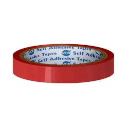 VCR 50 m x 12 mm Biaxially Oriented Polypropylene Red Color Tape, 24 Rolls Per Pack-picture-19