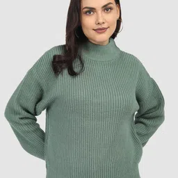 The Roadster Lifestyle Co High Neck Pullover Sweaters-picture-20