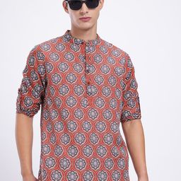 Anouk Rustic Men Ethnic Motifs Printed Kurta-picture-15