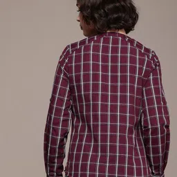 The Roadster Lifestyle Co. Checked Roll Up Sleeves Casual Top image 4