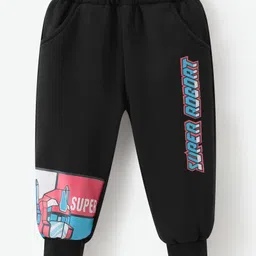 Kookie Kids Full Length Lounge Pant with Text Print - Black-picture-27