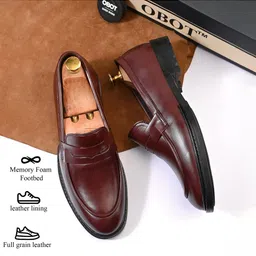 Obot Men Leather Formal Shoes image 2