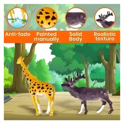 TodFod Animal Figure, Toy Set of 12 Pcs,Farm & Jungle Animal Figure, Playset, Birthday & Return Gifts,Learning Educational Toyset for Kids,Toyset, Animal Playset for Toddlers image 2