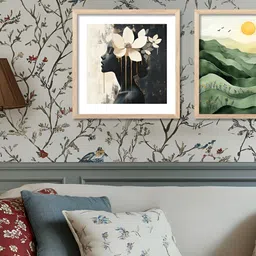 Kotart Black & Beige 2 Pieces Modern Wooden Wall Arts-picture-28
