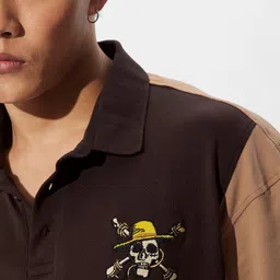 The Souled Store Men Typography Printed Polo Collar T-shirt image 4