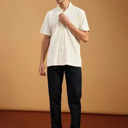 LIMEROAD Men Printed Slim Fit Chinos Trousers image 2