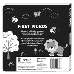parragon First Words A High-Contrast Board Book | Black and White Board Book | For Toddlers - English image 5