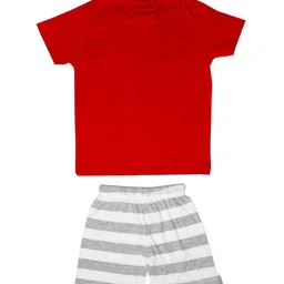 BILLYBALL Unisex Kids Printed Round Neck Pure Cotton T-Shirt With Shorts image 2