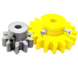 Invento 3D Printed Plastic Spur Gear 10 Teeth (30mm dia) + 18 Teeth (50mm dia) 10mm Width 6mm hole for DIY Projects ISC 1916-1-picture-18
