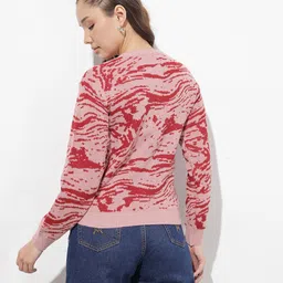 The Roadster Life Co. Abstract Self-Design Pullover Sweater image 3