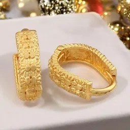 SHREE KRISHNA SHOPPING Gold-Plated Brass Earrings-picture-14