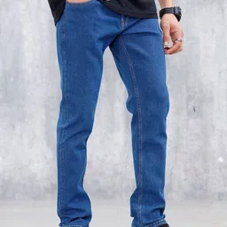 WROGN Men Slim Fit Mid-Rise Light Fade Stretchable Jeans image 2