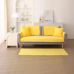 HOMETHREADS Multicoloured & Yellow Printed 1 Piece Sofa Cover-picture-28