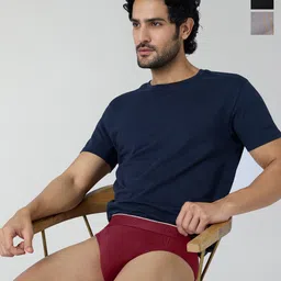 XYXX Pack Of 3 Cotton Anti Microbial Basic Briefs XYBRF3PCKN868-picture-12