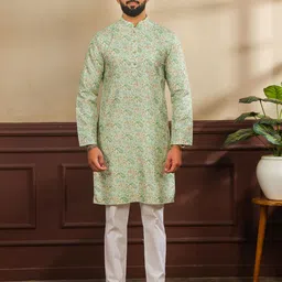 Koshin Men Paisley Printed Festive Straight Kurta-picture-22