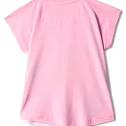 Wear Your Mind Disney The Little Mermaid Featuring Half Sleeves Ariel Printed Top - Pink image 3