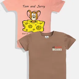 YK X Minute Mirth Boys Pack of 2 Printed Round Neck T-shirts-picture-14
