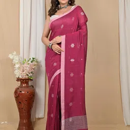 DipDiya Woven Design Pure Cotton Taant Saree-picture-38