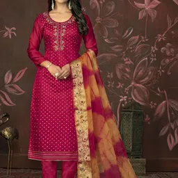 Maroosh Embellished Unstitched Dress Material-picture-35