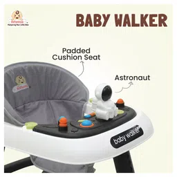 Infantso Space Race Multifunctional Premium Baby Walker: 2-in-1 Foldable Baby Walker with 4-Gear Height Adjustment and Astronaut Toys for Babies 6-24 Months image 5