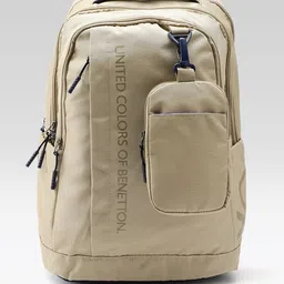 United Colors of Benetton Unisex Brand Logo Printed Backpack-image-46