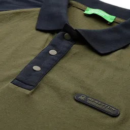 United Colors of Benetton Raglan Sleeves Polo Collar T-shirt image 3