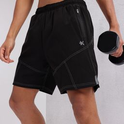 HRX by Hrithik Roshan Men Contrast Stitch Training Shorts-picture-21