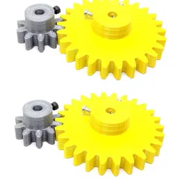 Invento 3D Printed Plastic Spur Gear 10 Teeth (30mm dia) + 26 Teeth (70mm dia) 10mm Width 6mm hole for DIY Projects ISC 1916-3A-picture-24