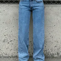 Glossia Women Comfort Straight Fit High-Rise Light Fade Acid Wash Stretchable Jeans-picture-11