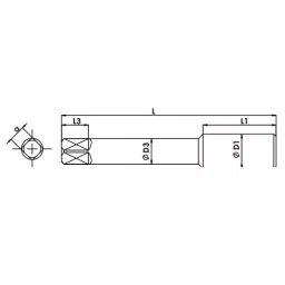 TOTEM UNC Straight Flute HSS Hand Tap 7/8 Inch image 2