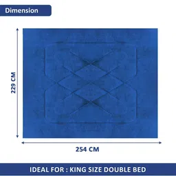 Myntra Elegant Homes Comforters Blue Geometric 300 GSM Reversible Double Bed Comforter image 5