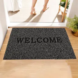 Kuber Industries Grey & Green 2 Pieces Anti-Slip Grass Doormats image 2