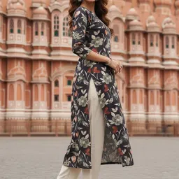 THE FAB FACTORY Floral Printed Kurti image 2