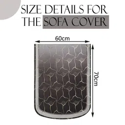 Myntra Elegant Homes Brown & Gold-Toned Polyester Sofa Cover image 5