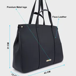 Caprese Jamie Textured Oversized Laptop Shoulder Bag image 4