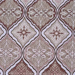 Myntra Elegant Homes Brown Printed Pure Cotton 400TC Fitted King Bedsheet Set 2.7 x 2.7 m image 5