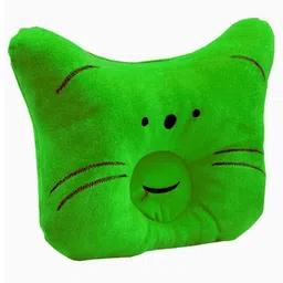 Fantasy India Baby Soft Neck Support Pillow for Head Shaping Shape Supporter Cat Face Pillow - Green-picture-13