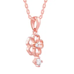 GIVA Rose Gold-Plated Floral Pendants with Chains image 5