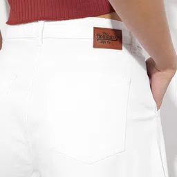 The Roadster Life Co. Women High-Rise Frayed Denim Shorts image 5