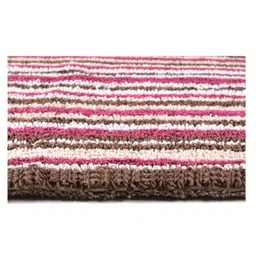 saral home Saralhome Claire Cotton Reversible Bathmat Maroon. 50cm x 70cm image 3