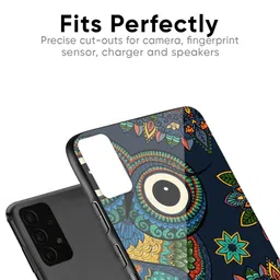 QRIOH Quirky Owl Art Printed OnePlus Nord Back Case Mobile Accessories image 4