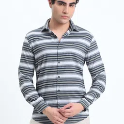 SHOWOFFFF Men Comfort Multi Stripes Striped Casual Shirt image 4