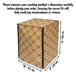 Dream care Fully Automatic Front Load Waterproof Washing Machine Cover for Samsung/ IFB/ LG/ Godrej/ Whirlpool/ Bosch/ 8 Kg image 4