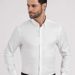 Red Tape Men Solid Button-Down Collar Formal Shirt image 3